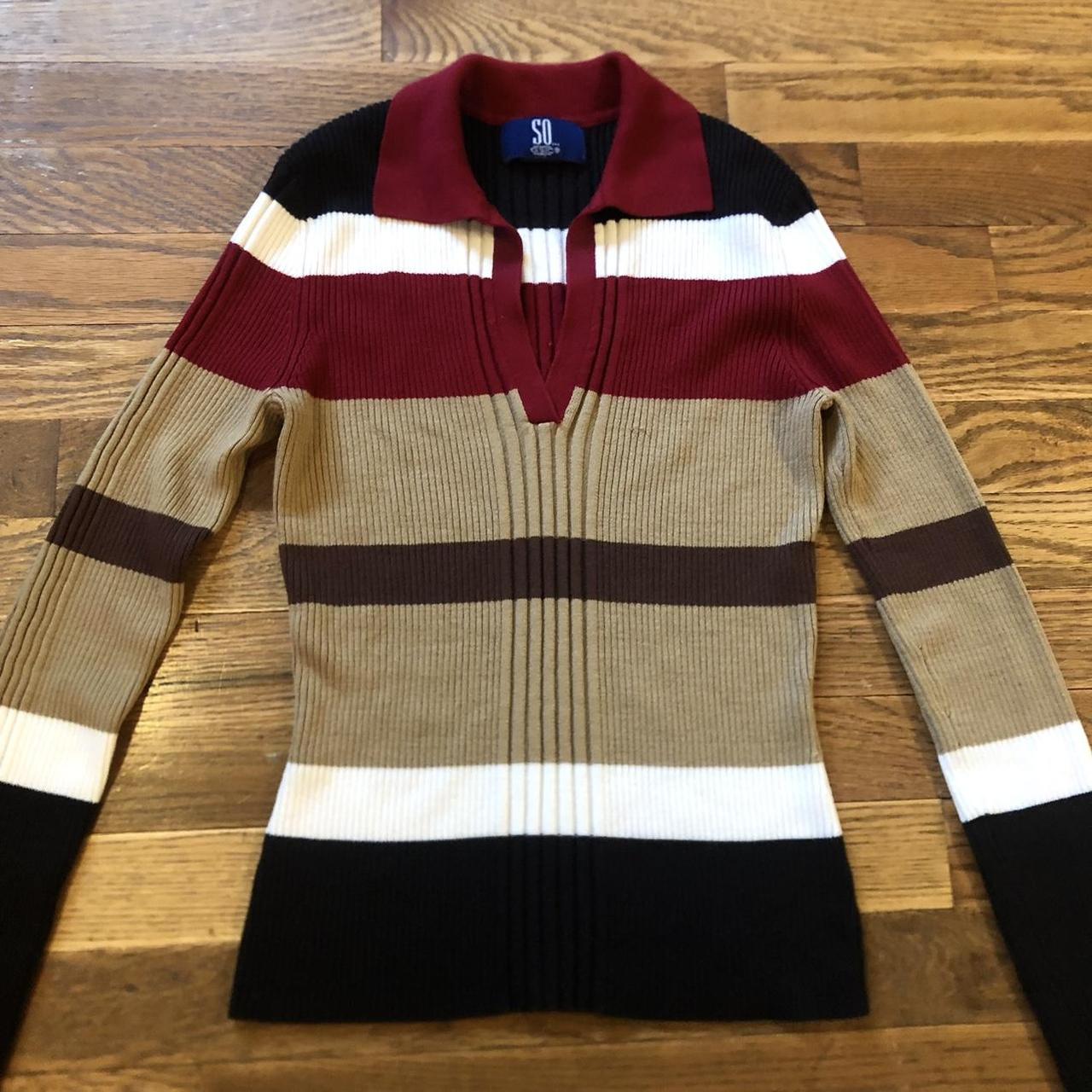 Product Image 1 - Classic late 90s/y2k-era striped sweater