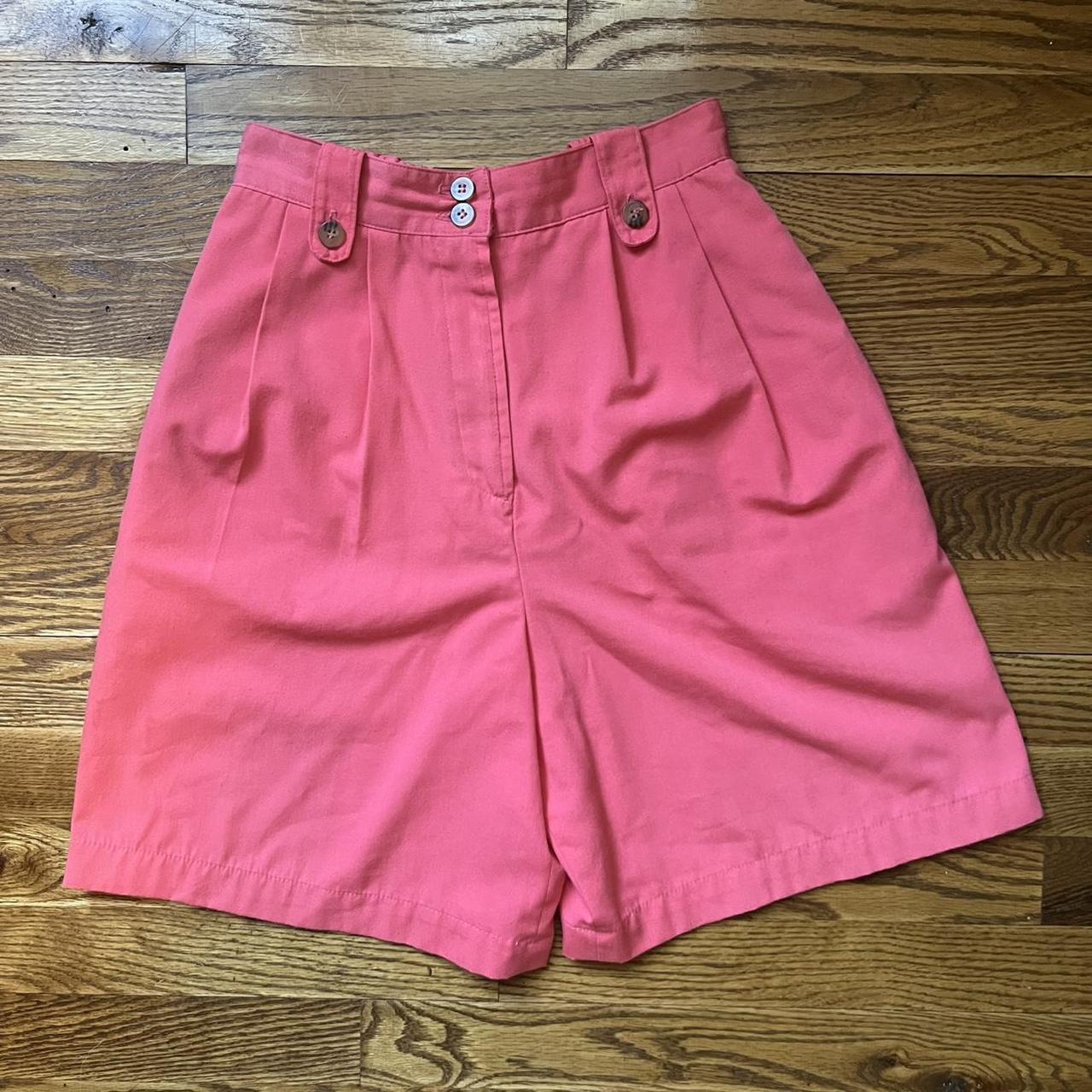 Adorable Vintage Coral Pink Mom Shorts From 80s-era - Depop