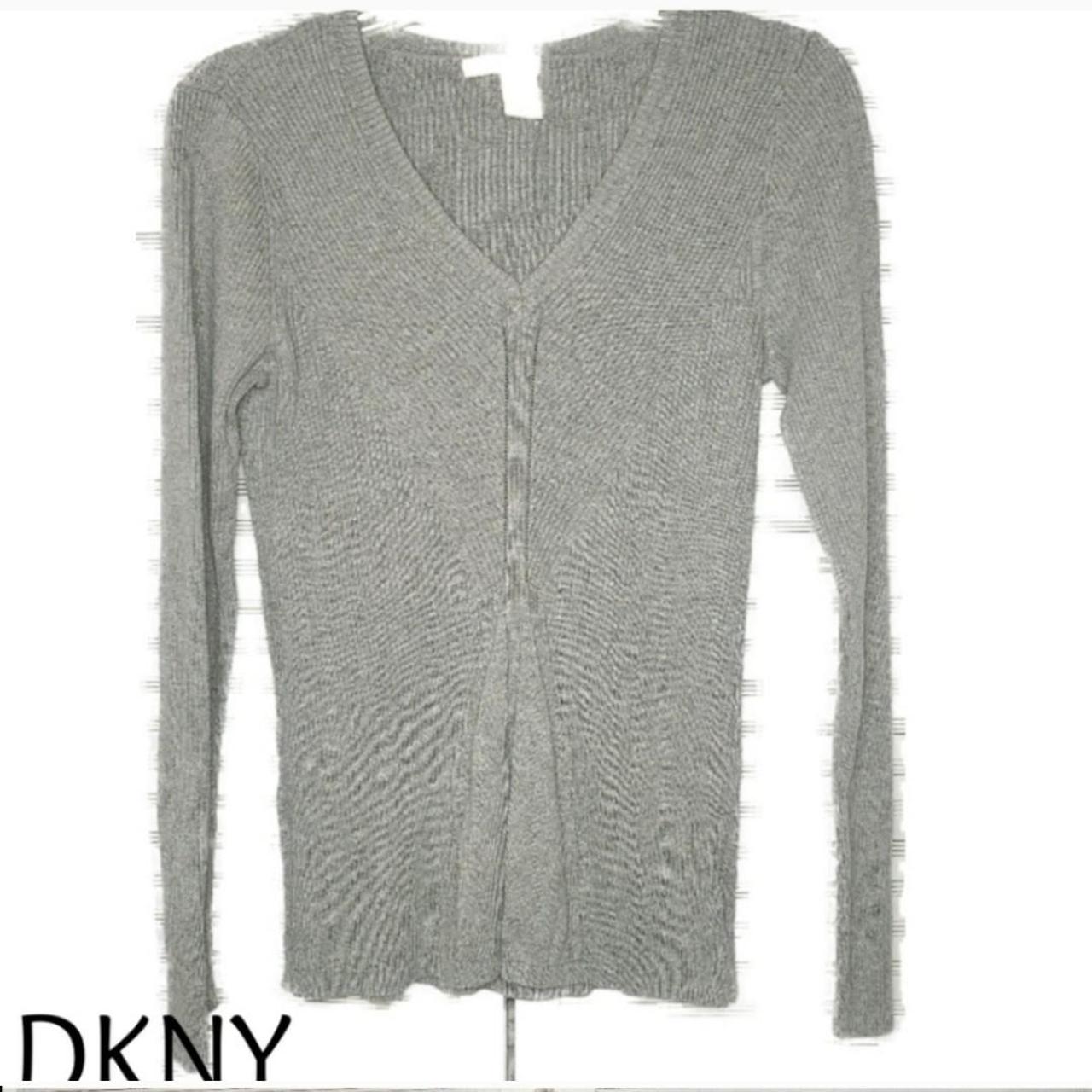 Dkny oversized discount v neck sweater