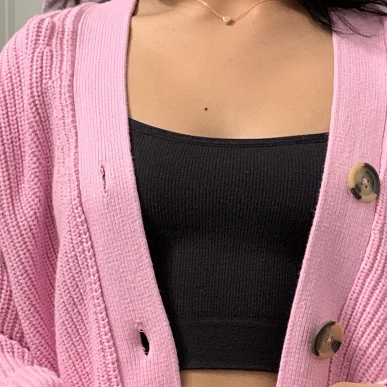 ONLY pink cardigan/sweater ) not the black top Depop