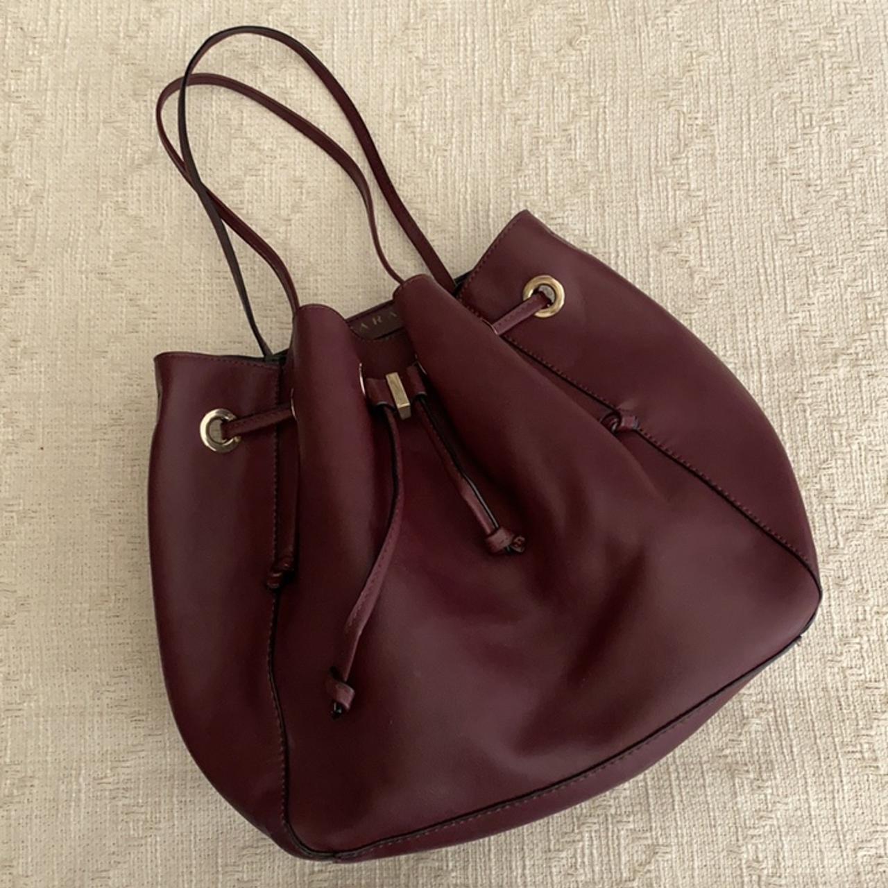 Zara convertible bucket online bag