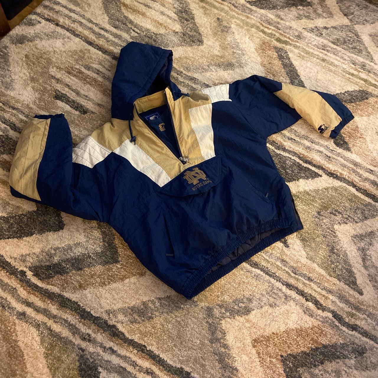 Notre dame starter jacket on sale pullover