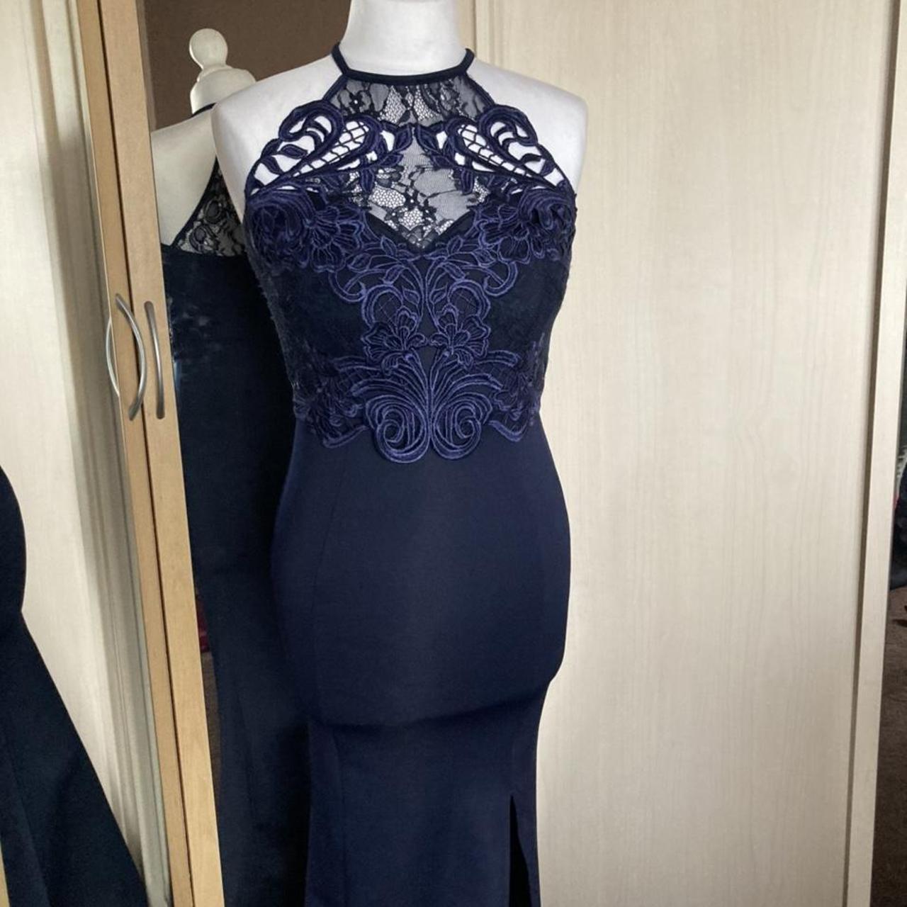 Lipsy navy 2024 lace dress