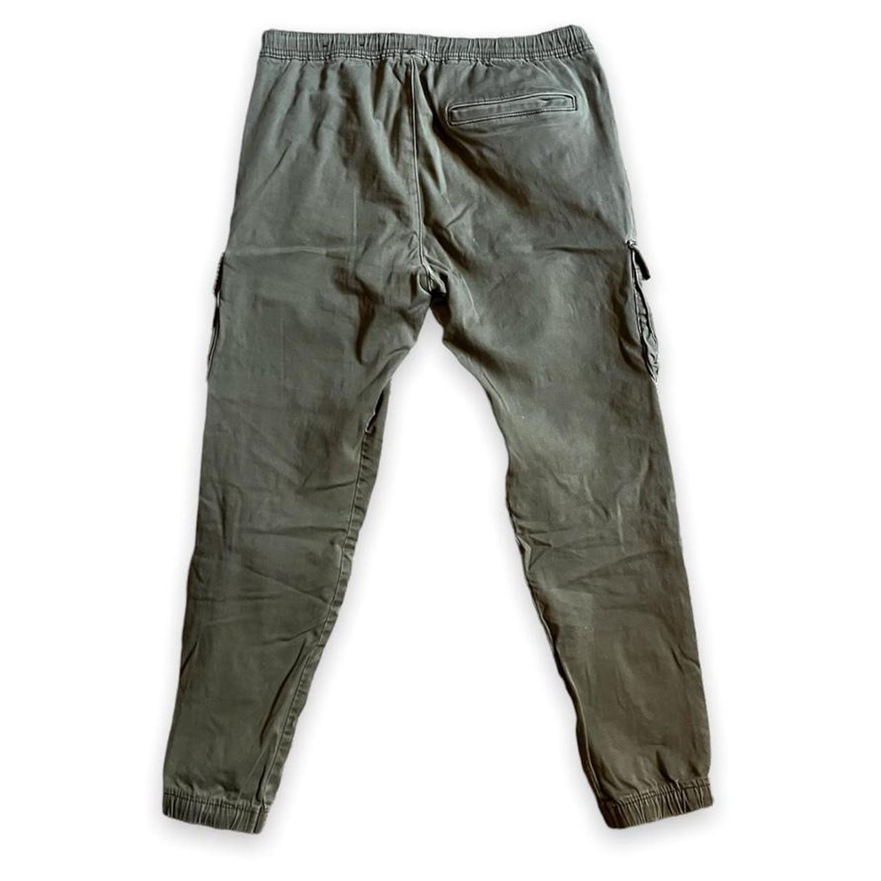 Green Men’s Cargo Style Joggers • Men’s Medium, I... - Depop