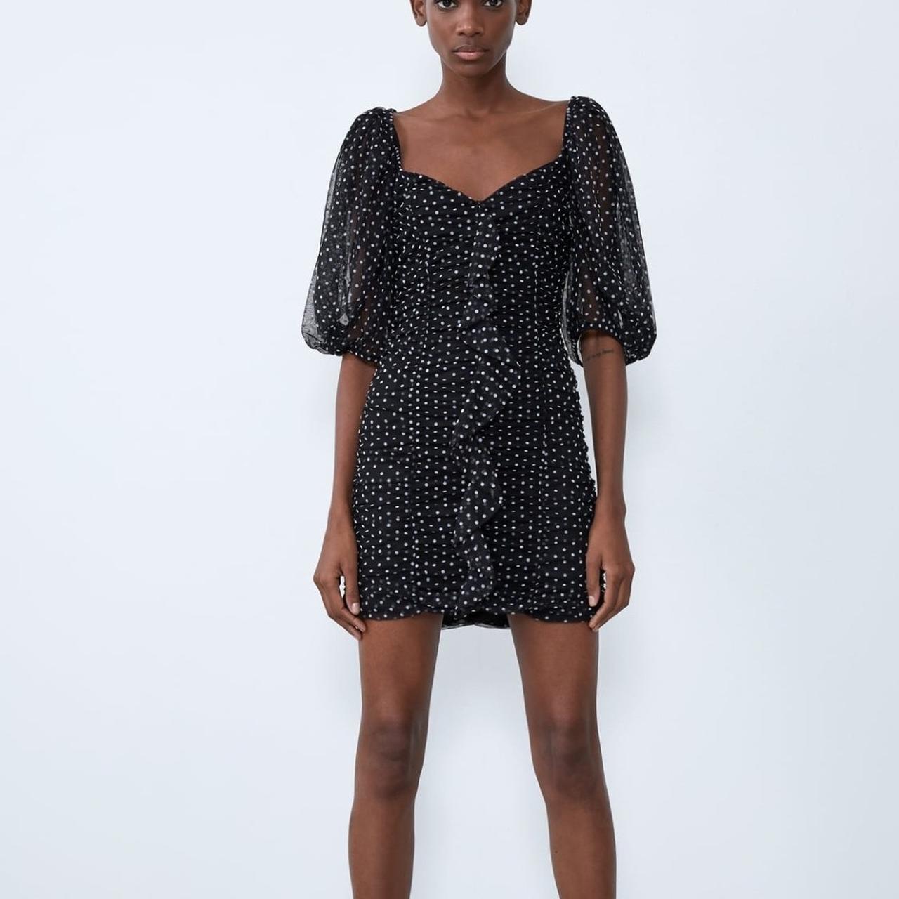 Zara polka dot mini hot sale dress