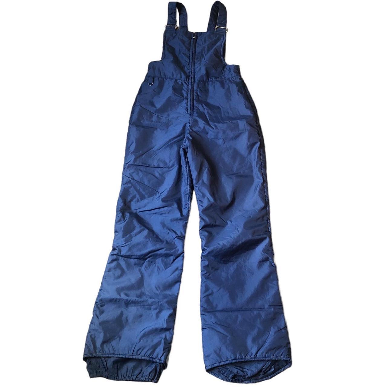 Vintage Skitique 80s Mens Snow Bib Ski Pants S Blue Nylon Adjustable Straps  -  Canada