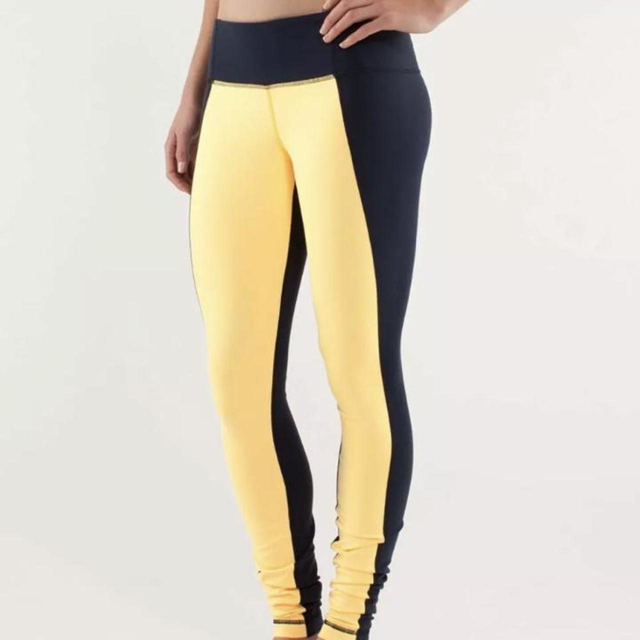 yellow lululemon leggings