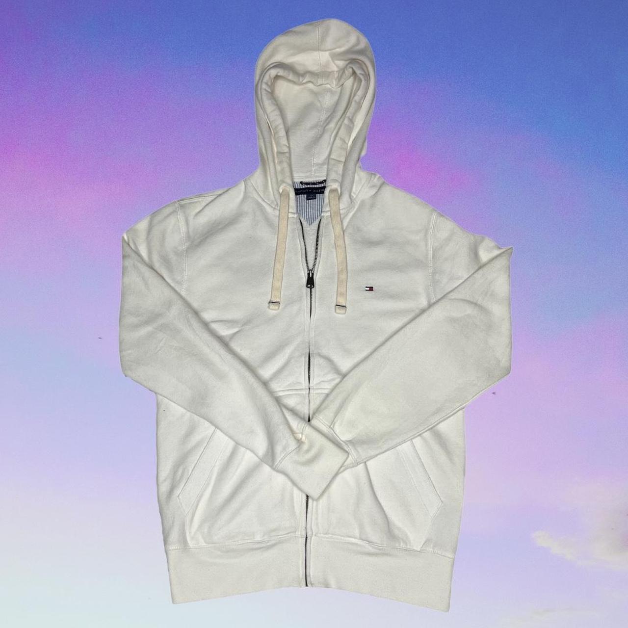 Tommy Hilfiger Men's Cream Hoodie Depop