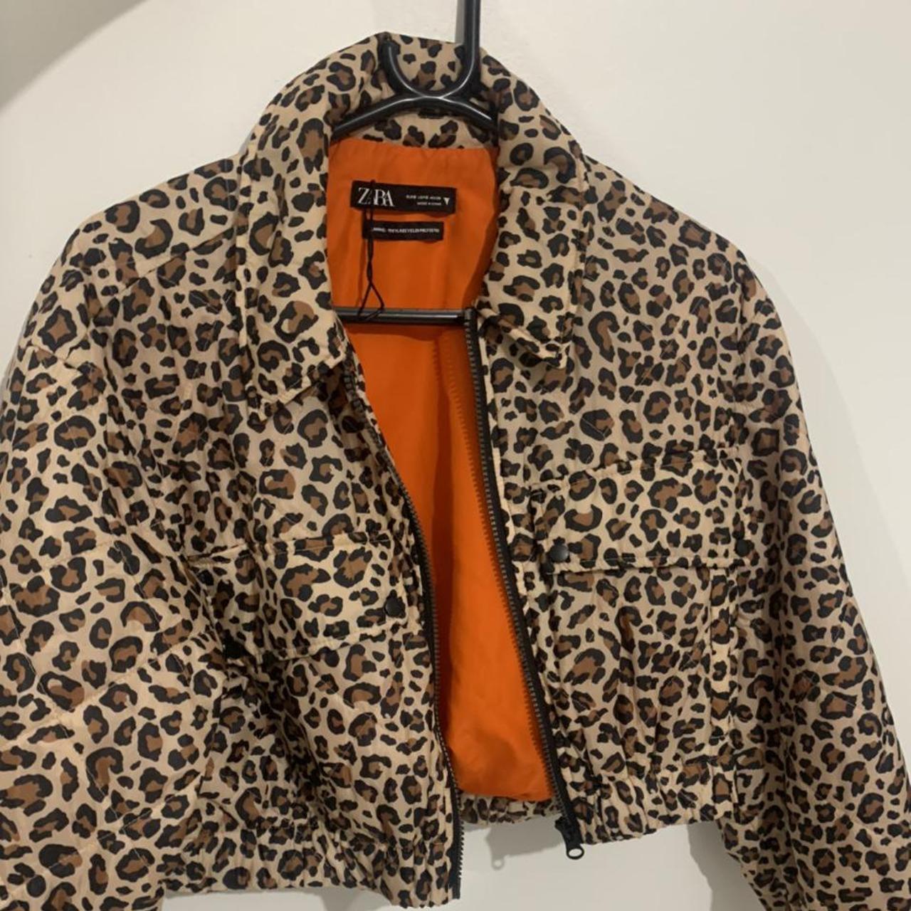 zara leopard puffer