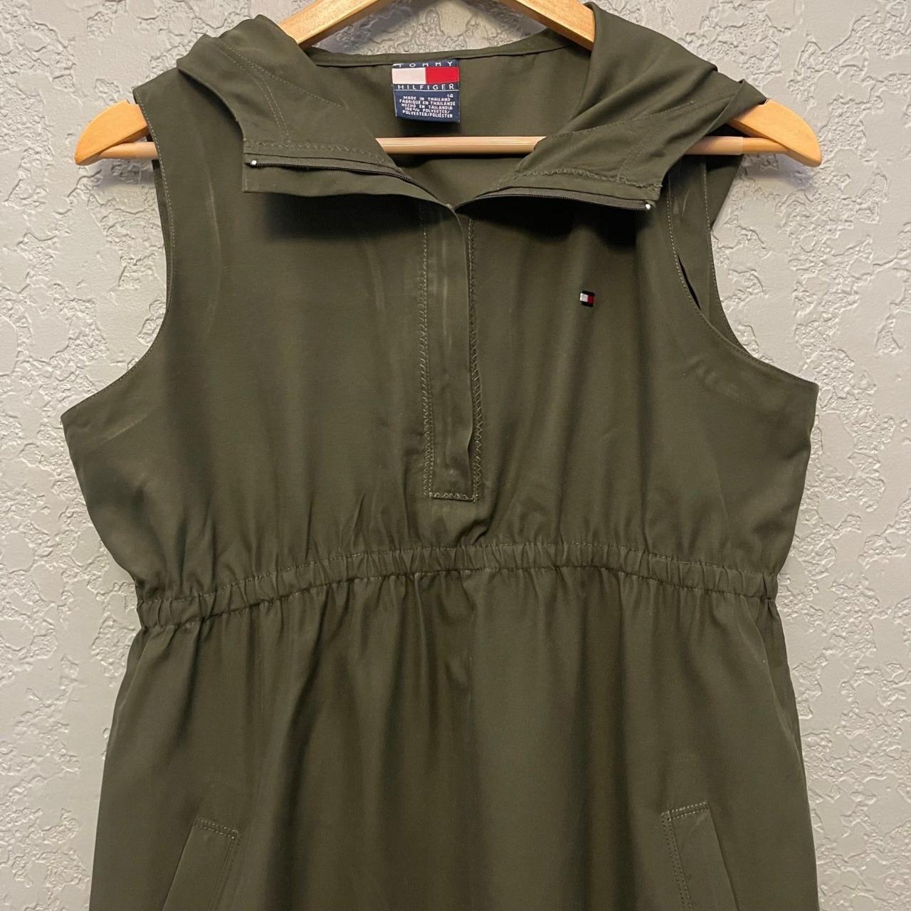 Tommy Hilfiger Women's Green Dress | Depop