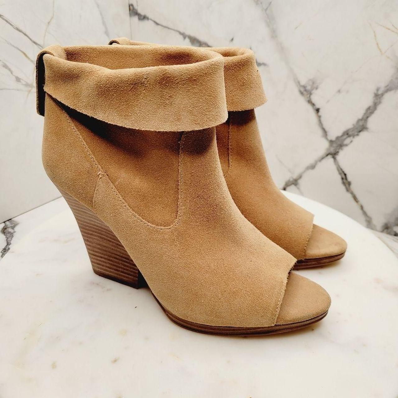 Vince Camuto Womens Tan Genuine Suede Leather Depop 8665