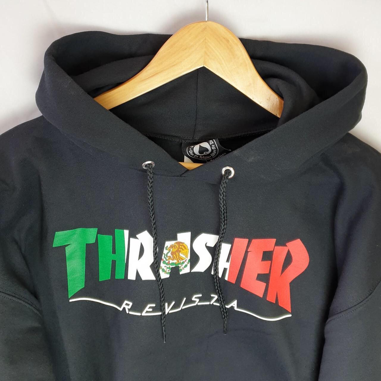Thrasher Skateboard Magazine Mexico Hoodie. Brand... Depop