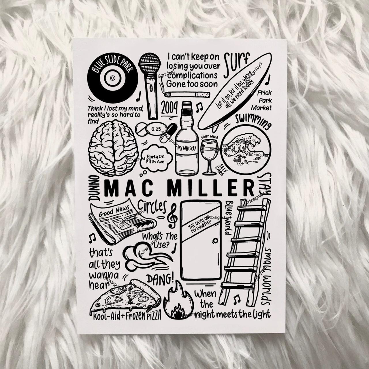 Mac Miller Custom Baseball Card 