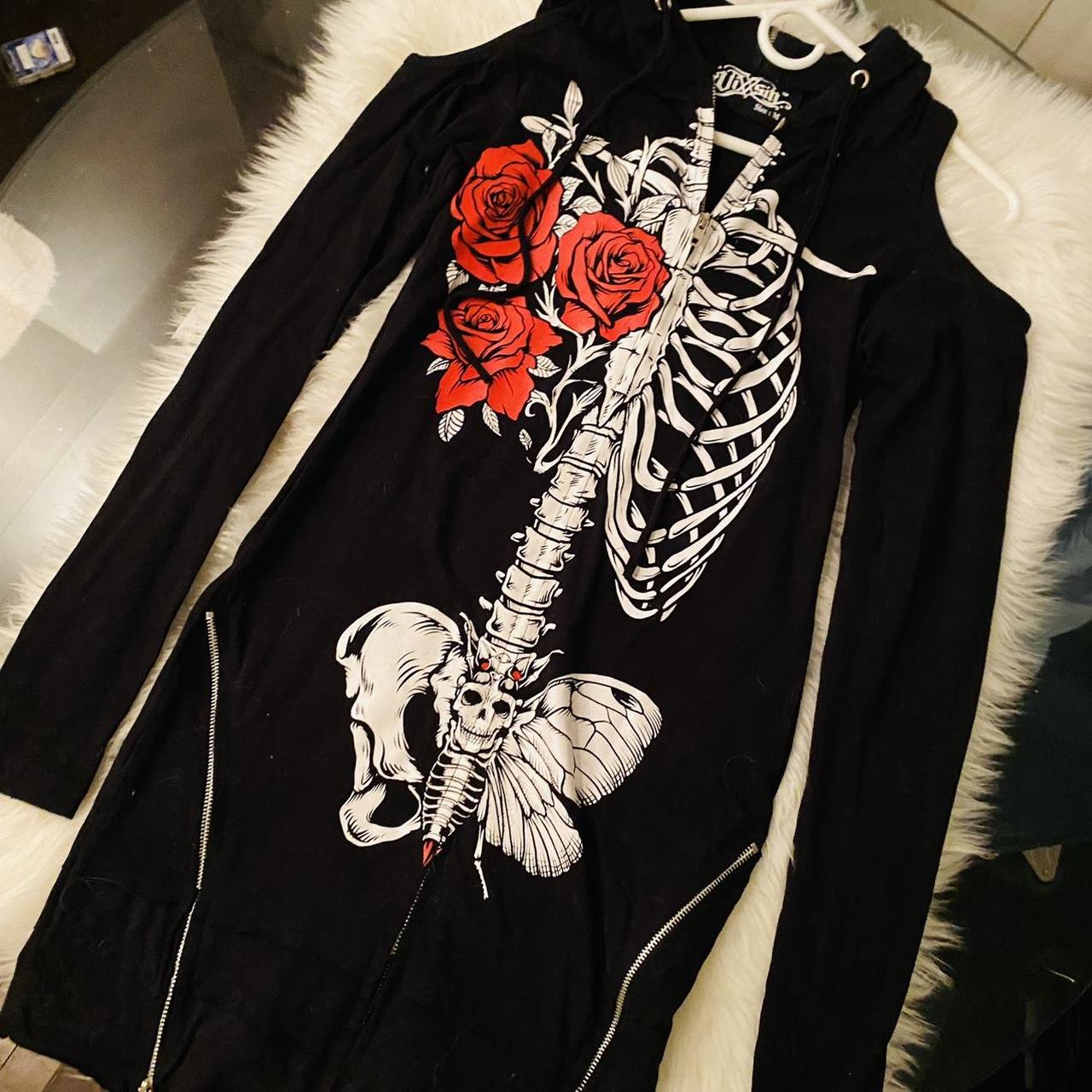 Skeleton sale hoodie dress