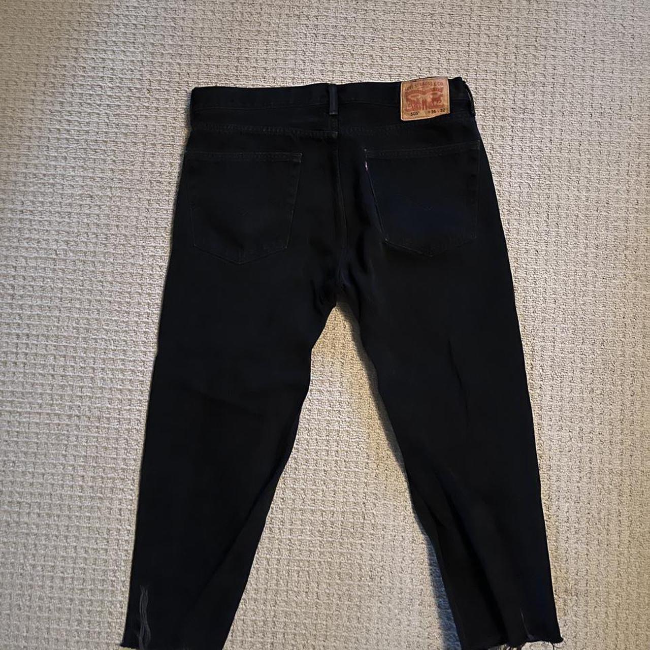 Black Levi 505 Cut to probably 29 inseam but I can’t... - Depop