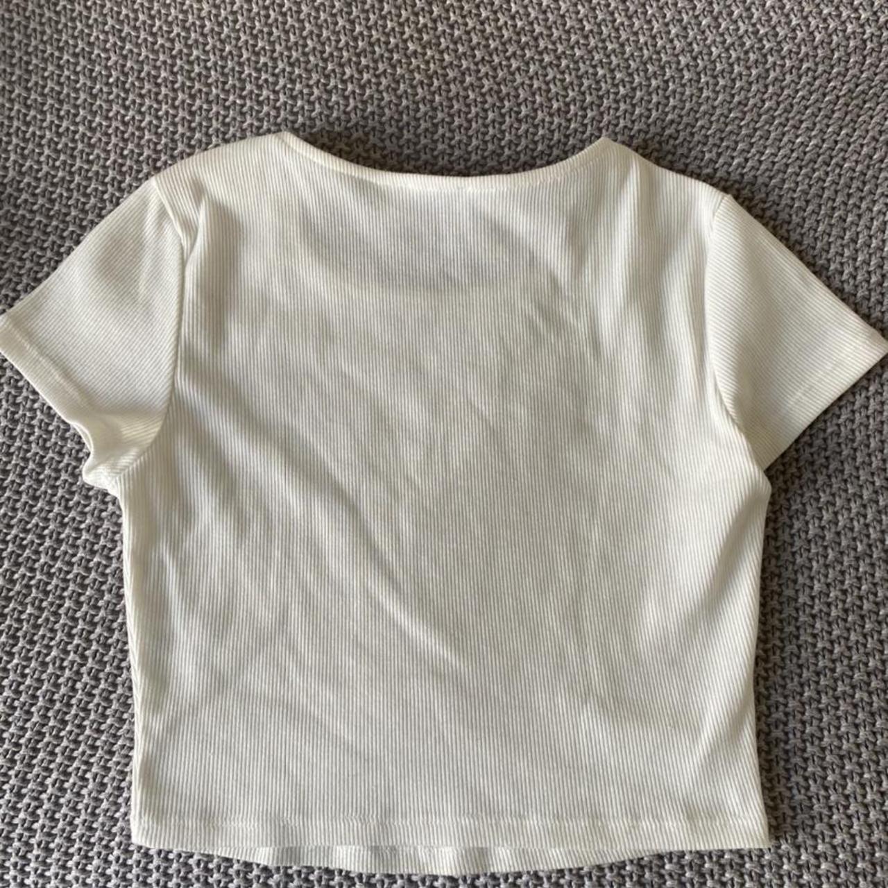 White Princess Polly baby tee. Size UK 8/ US 4. Very... Depop