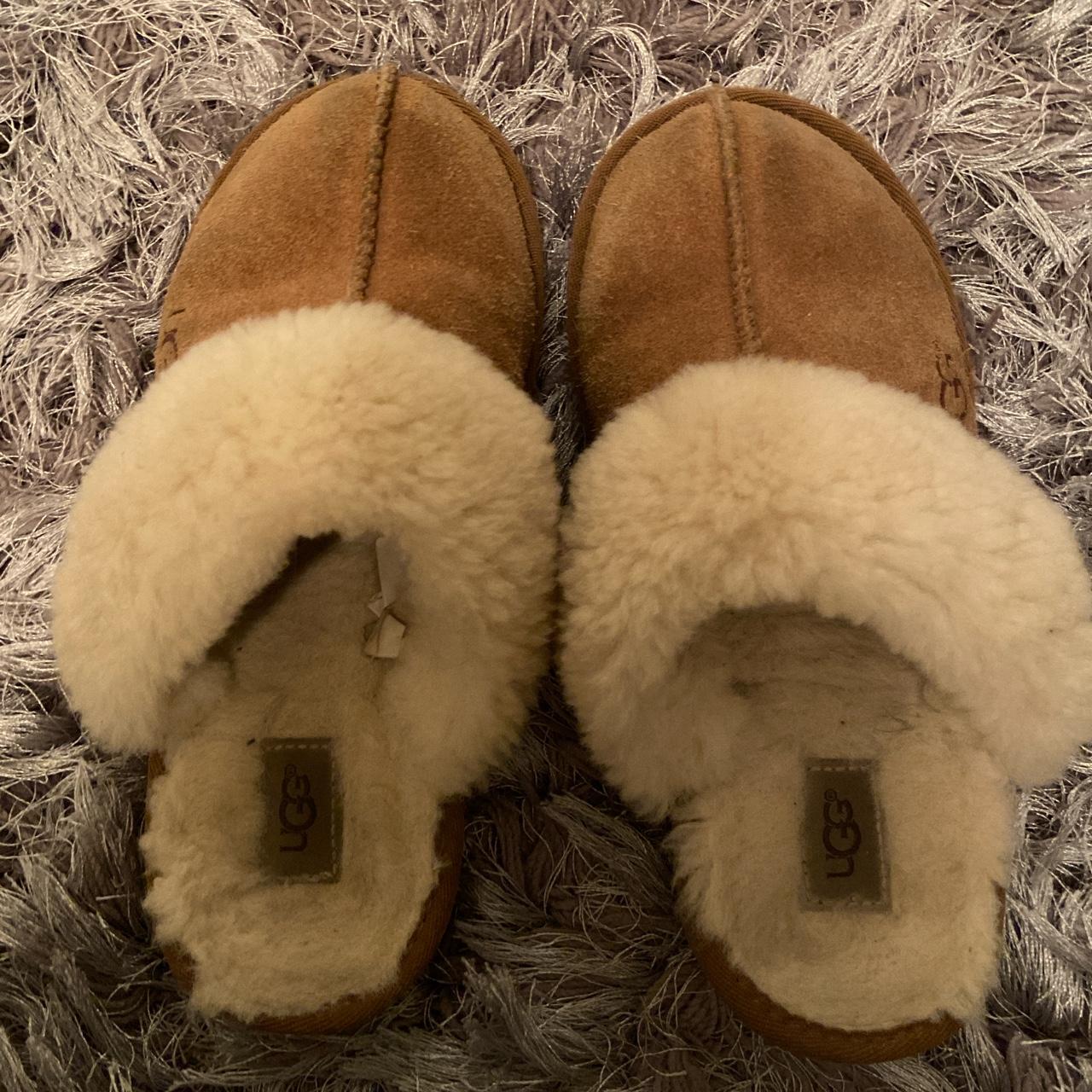 CHESTNUT UGG SLIPPERS SIZE 2 (kids) Love these so... - Depop