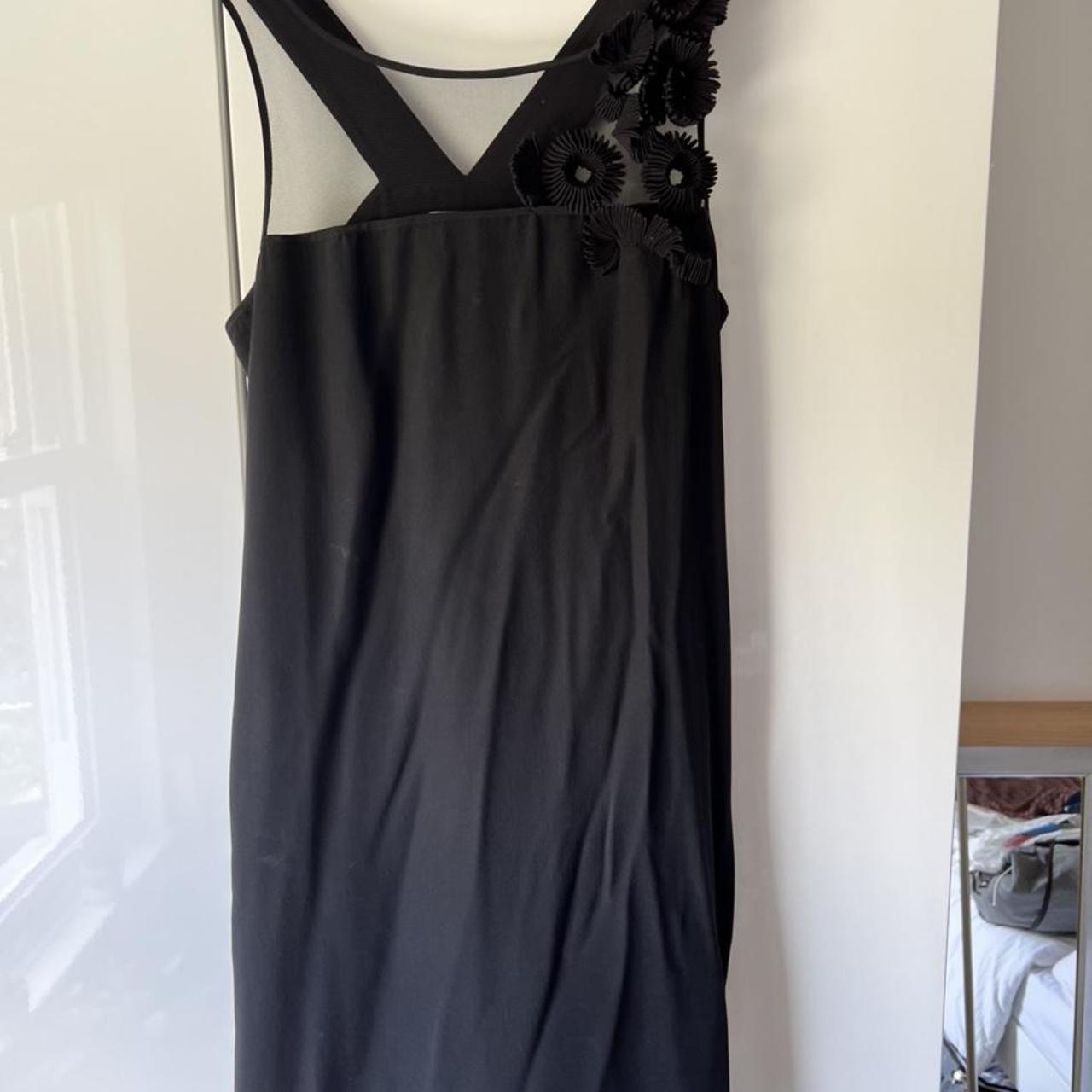 Whistles black silk evening dress. Classic lbd. Size... - Depop