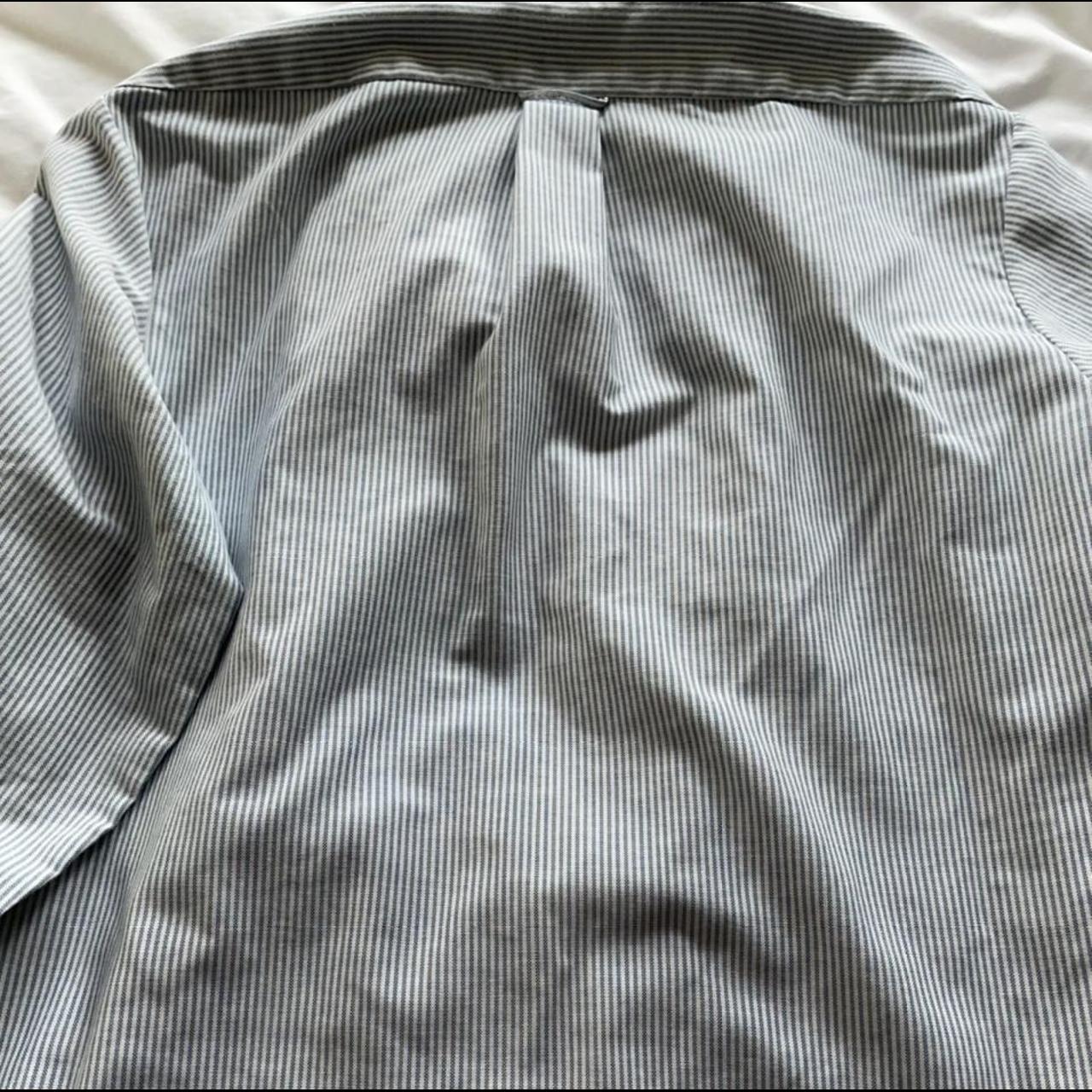 Blair Men's White and Blue Shirt | Depop