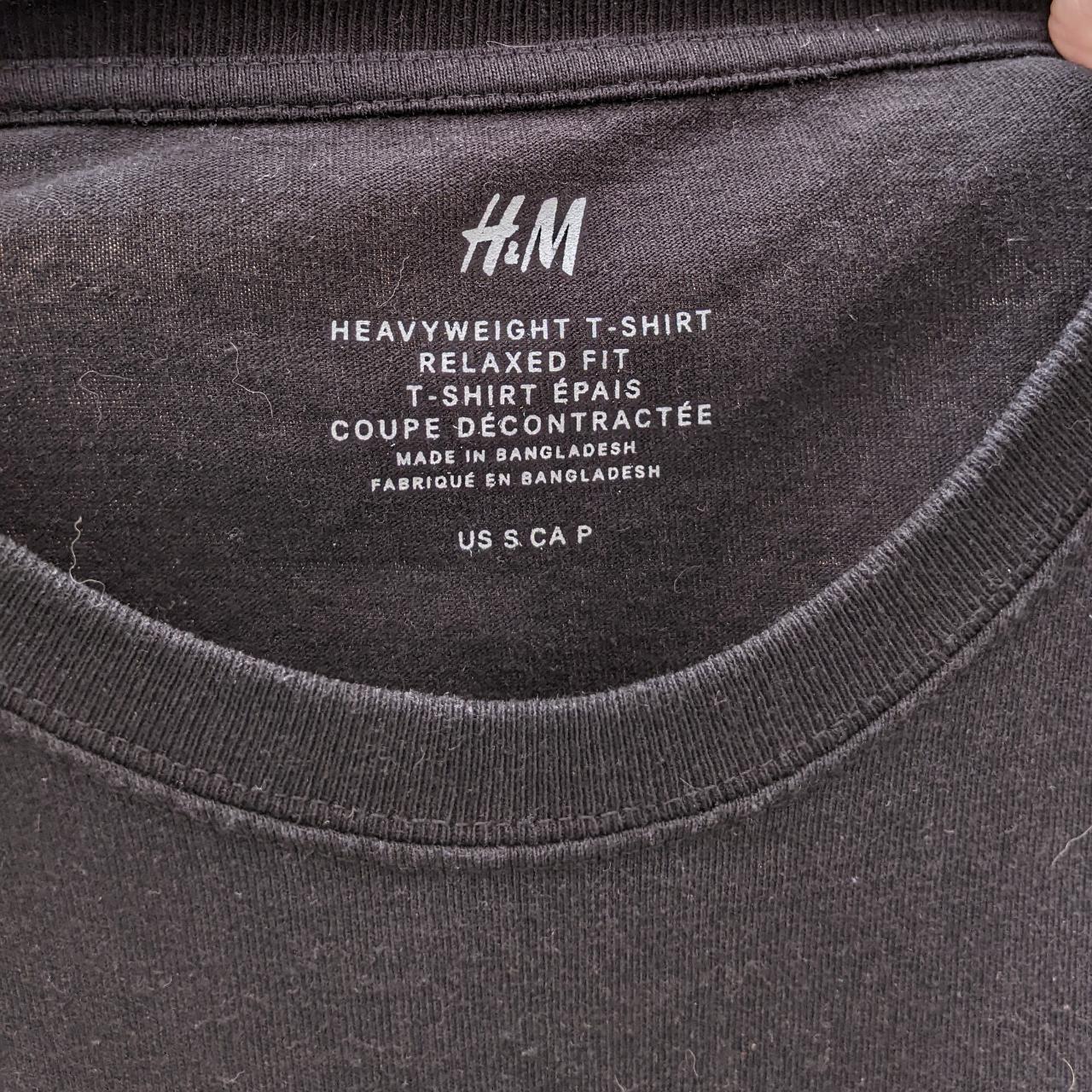 H&M Men's Black T-shirt | Depop