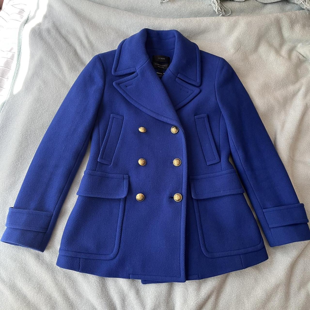 cobalt blue peacoat