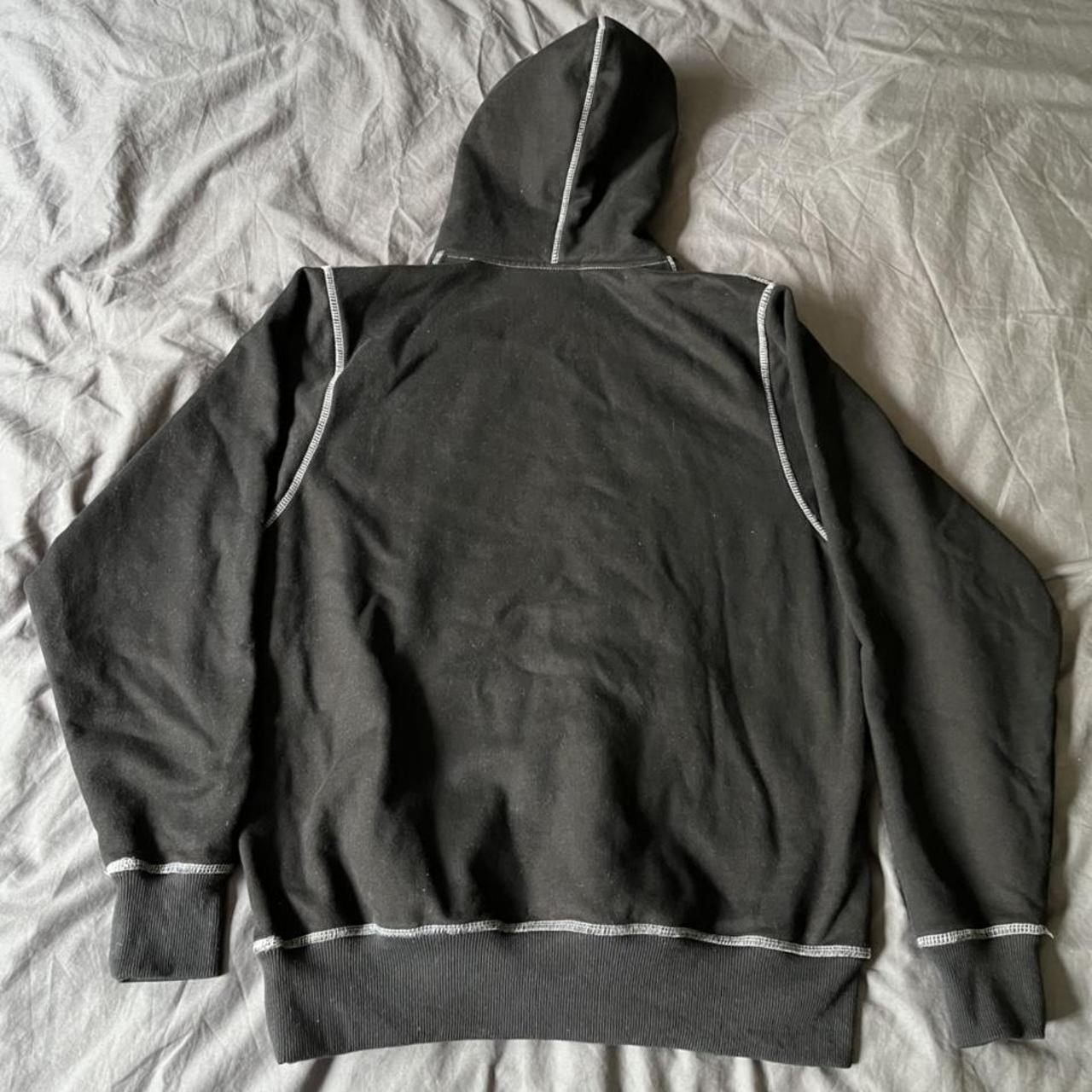 Corteiz superior black hoodie alcatraz logo size... - Depop