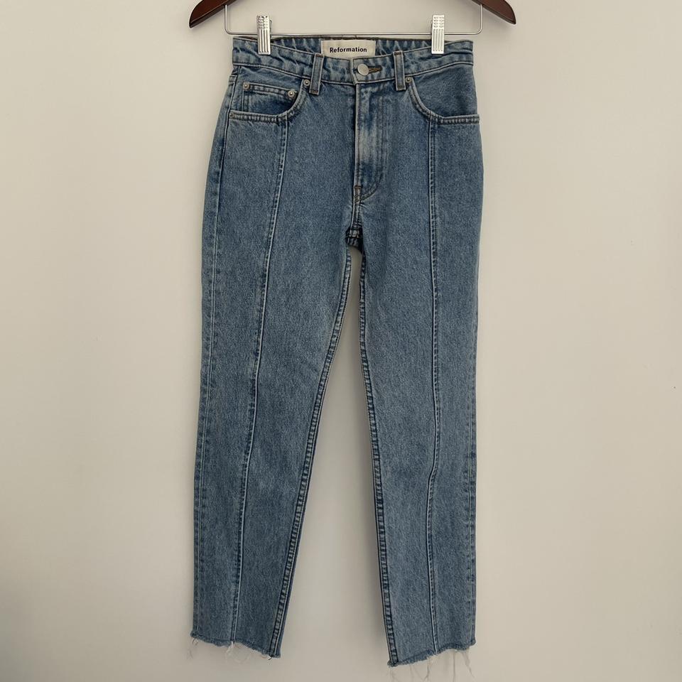 Reformation store seamed jean