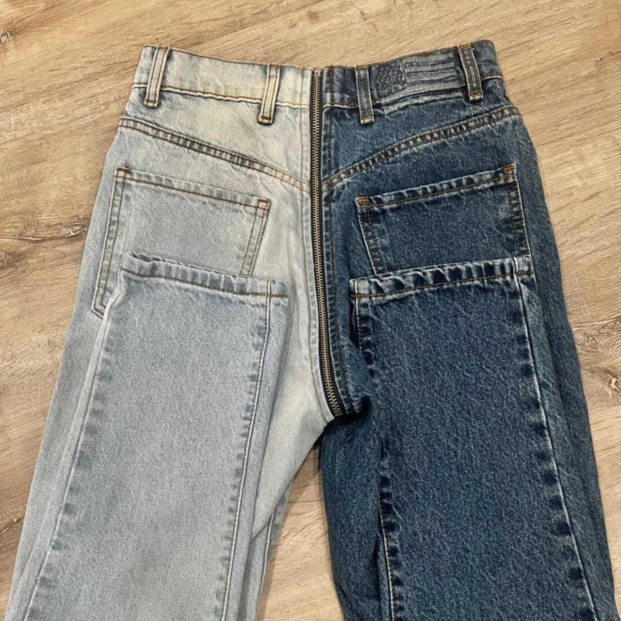 Revice Denim Two-Toned Zip Jeans Size 2 (25’’) but... - Depop