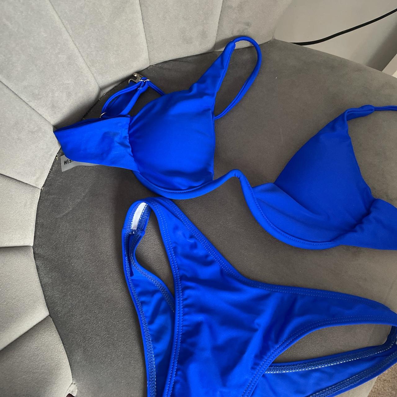 Shein blue bikini size small, brand new without tags... - Depop
