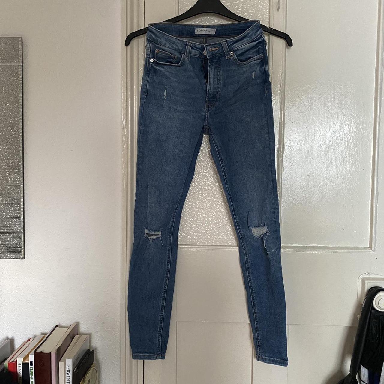 Ripped skinny jeans from primark Size 8 UK... - Depop