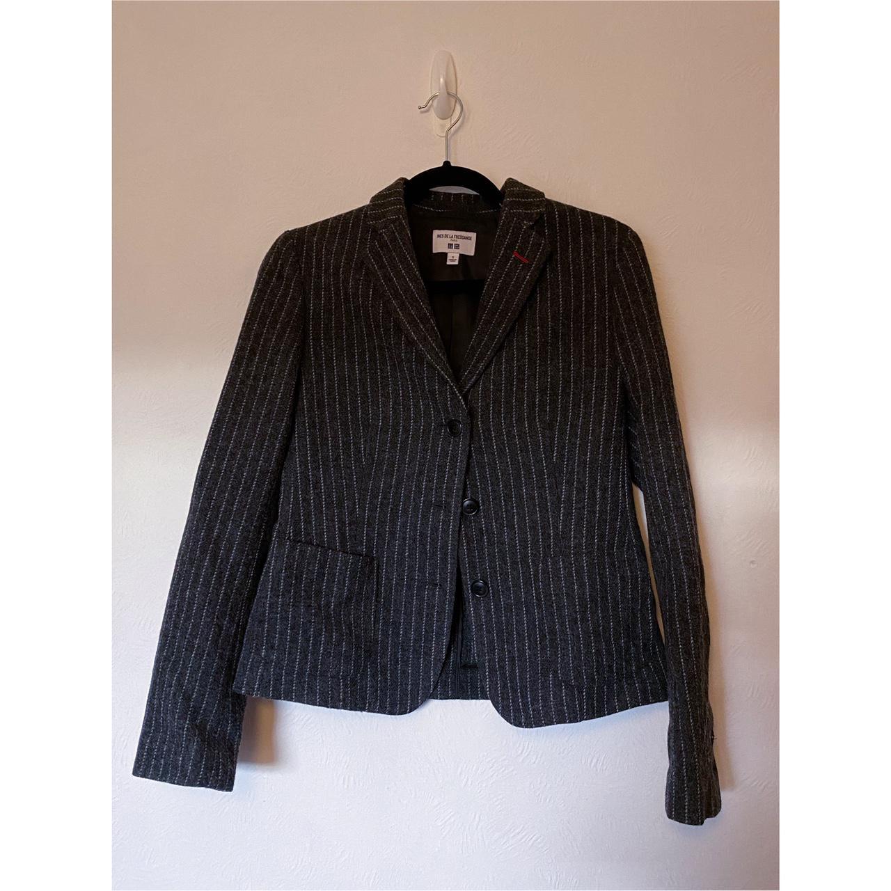 Uniqlo x Ines De La Fressange pinstripe wool... - Depop