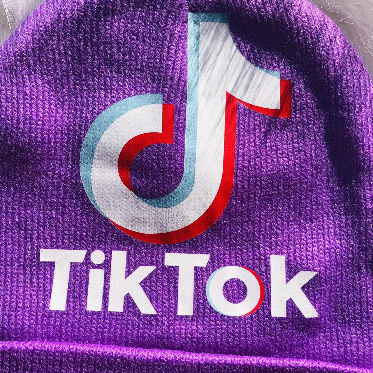 Brand New Color: Purple Tik Tok Embroidery Winter... - Depop
