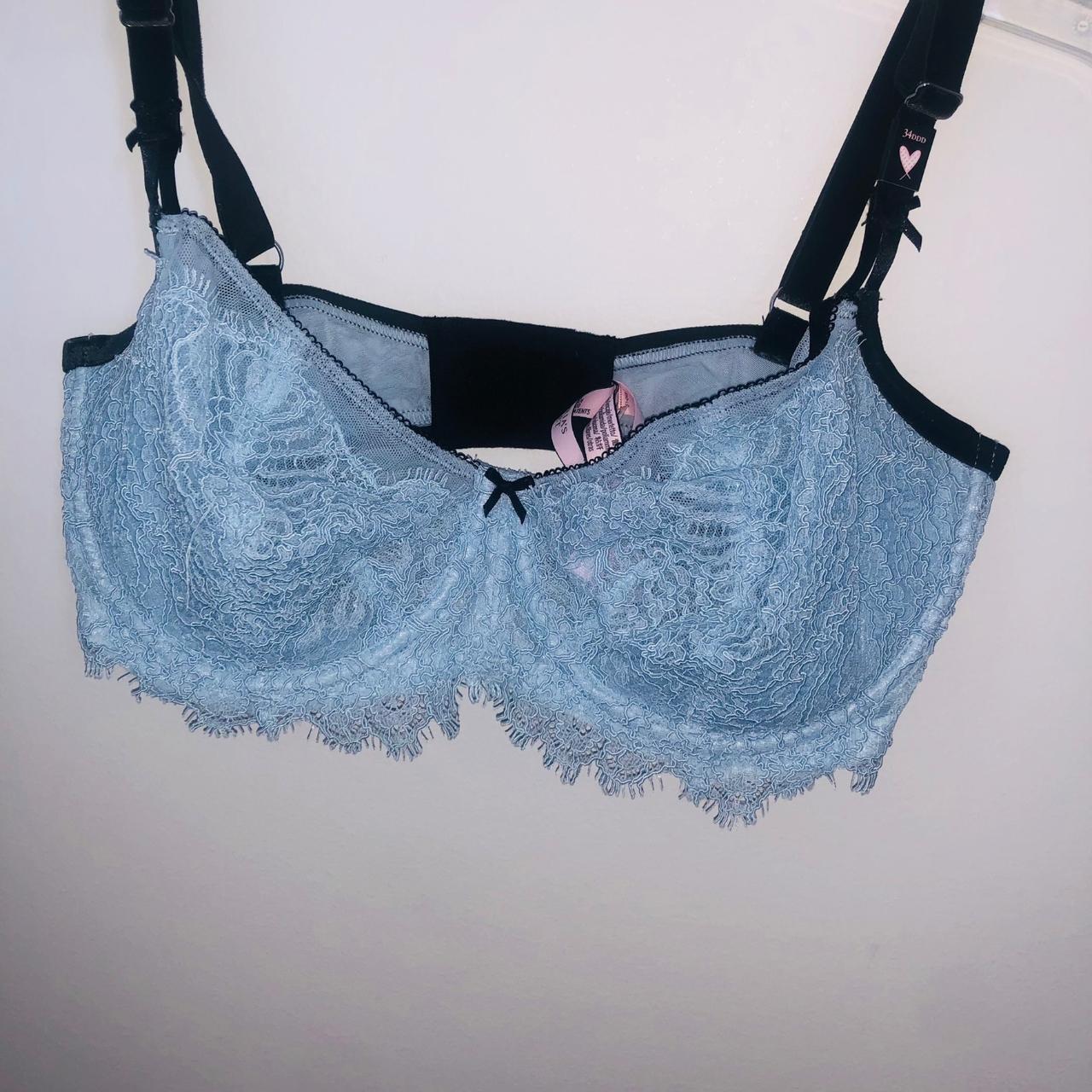 Brand New Shimmer Lace Bra Size 34DDD Victoria's... - Depop