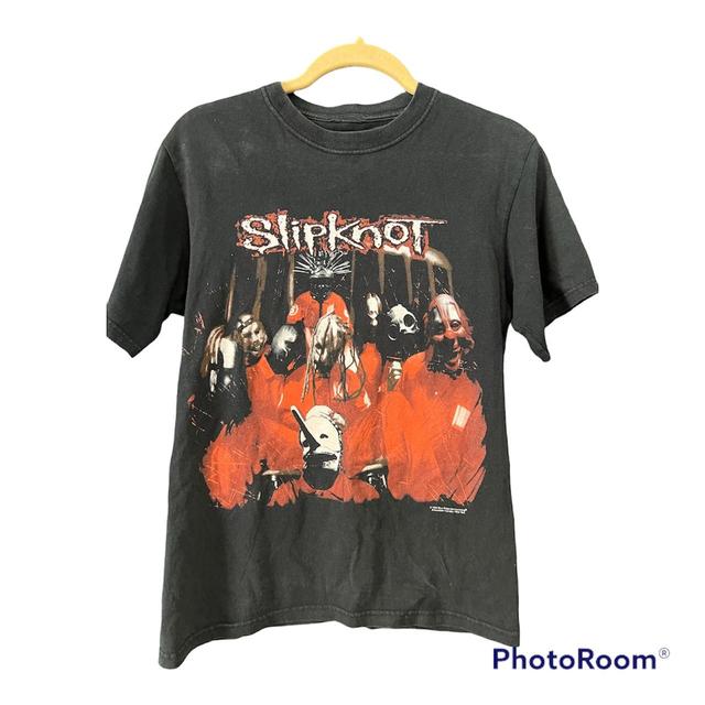 True Vintage 1999 Slipknot T shirt blue grape no... - Depop