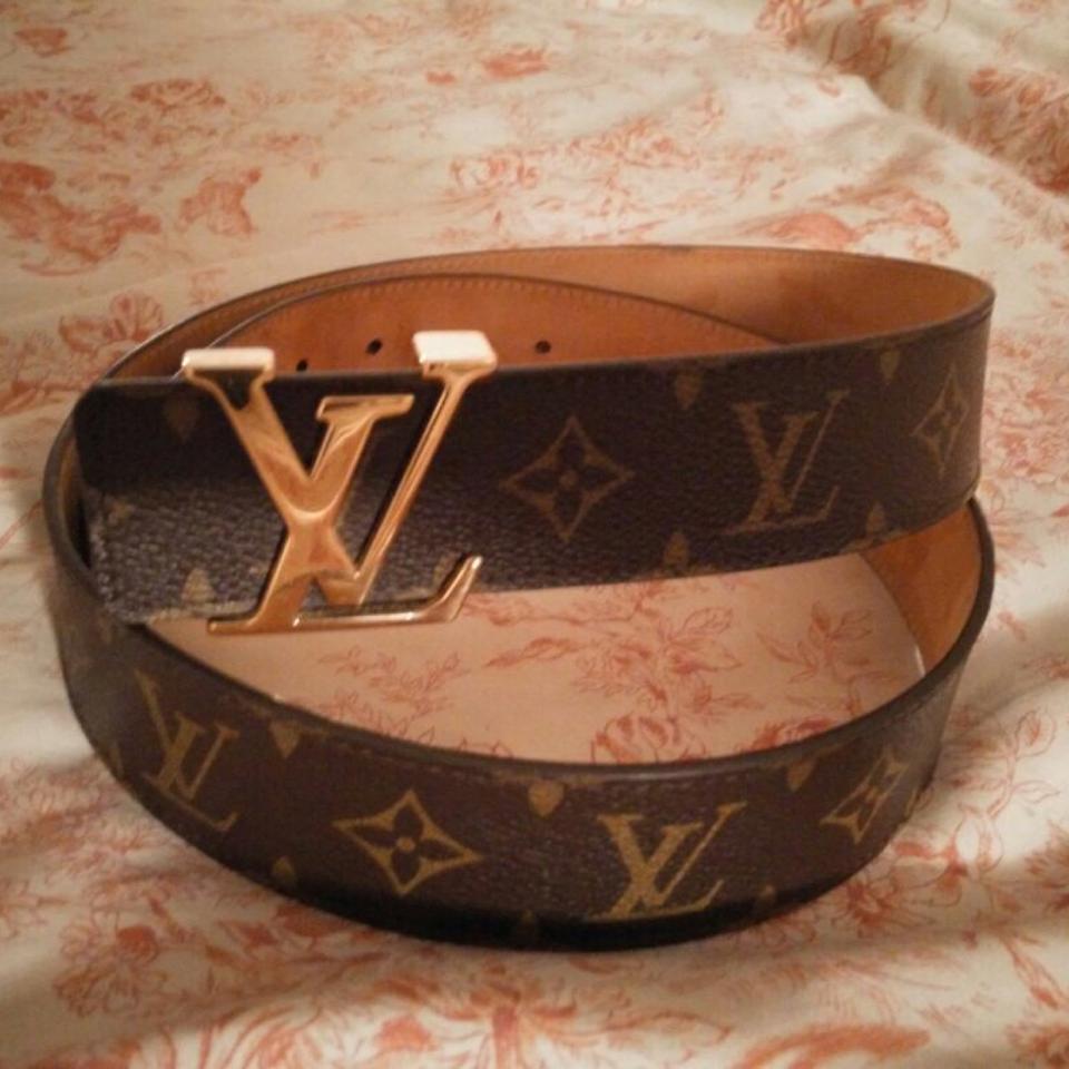 Cintura Louis Vuitton scacchi marrone misura 90/36 - Depop