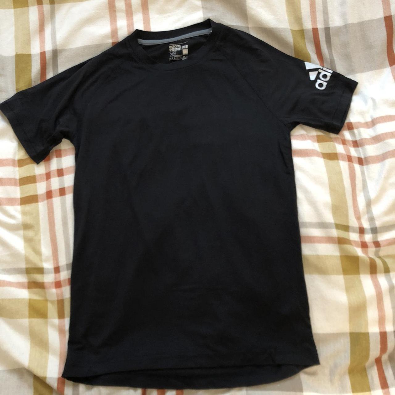Black adidas gym Tshirt. Fits S/XS Depop