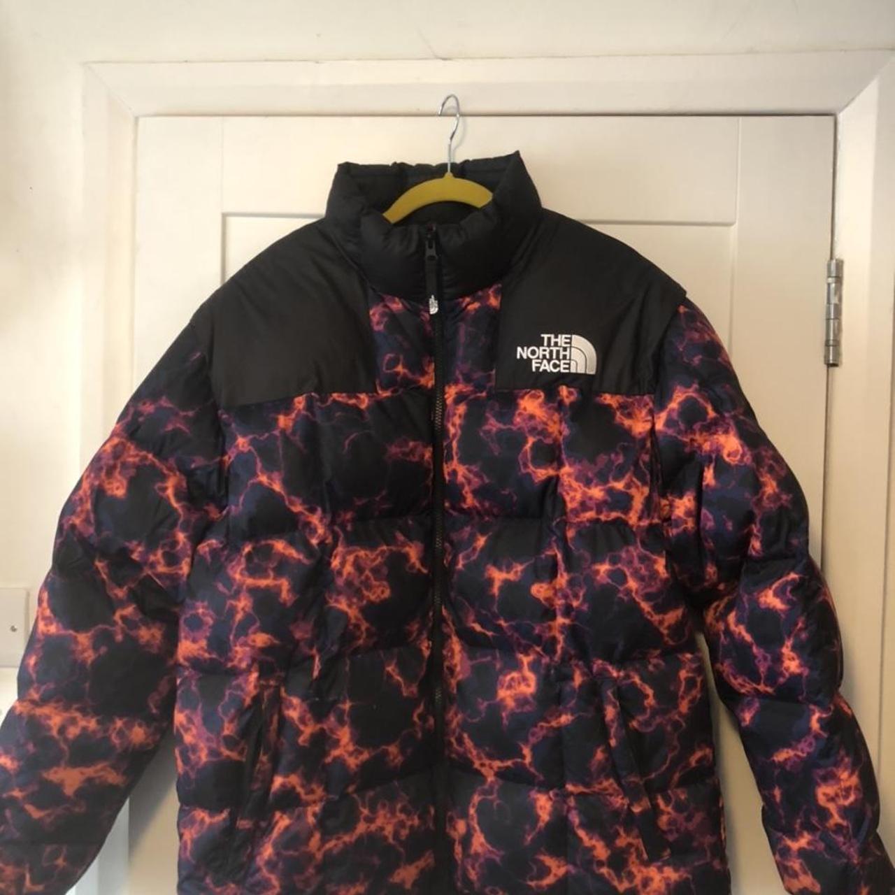 north face 700 puffer red