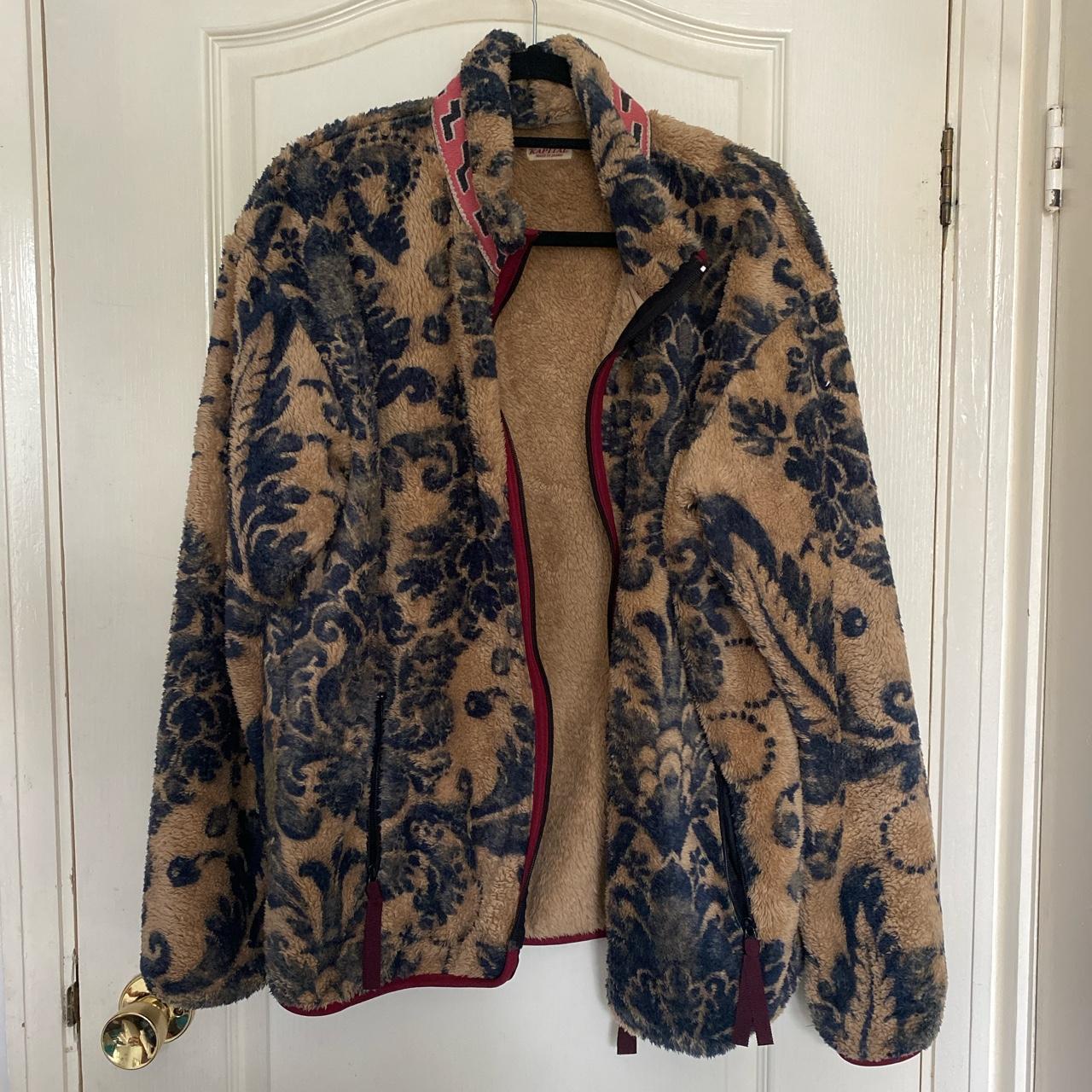 Kapital Damask Virgin Mary fleece jacket Size L... - Depop