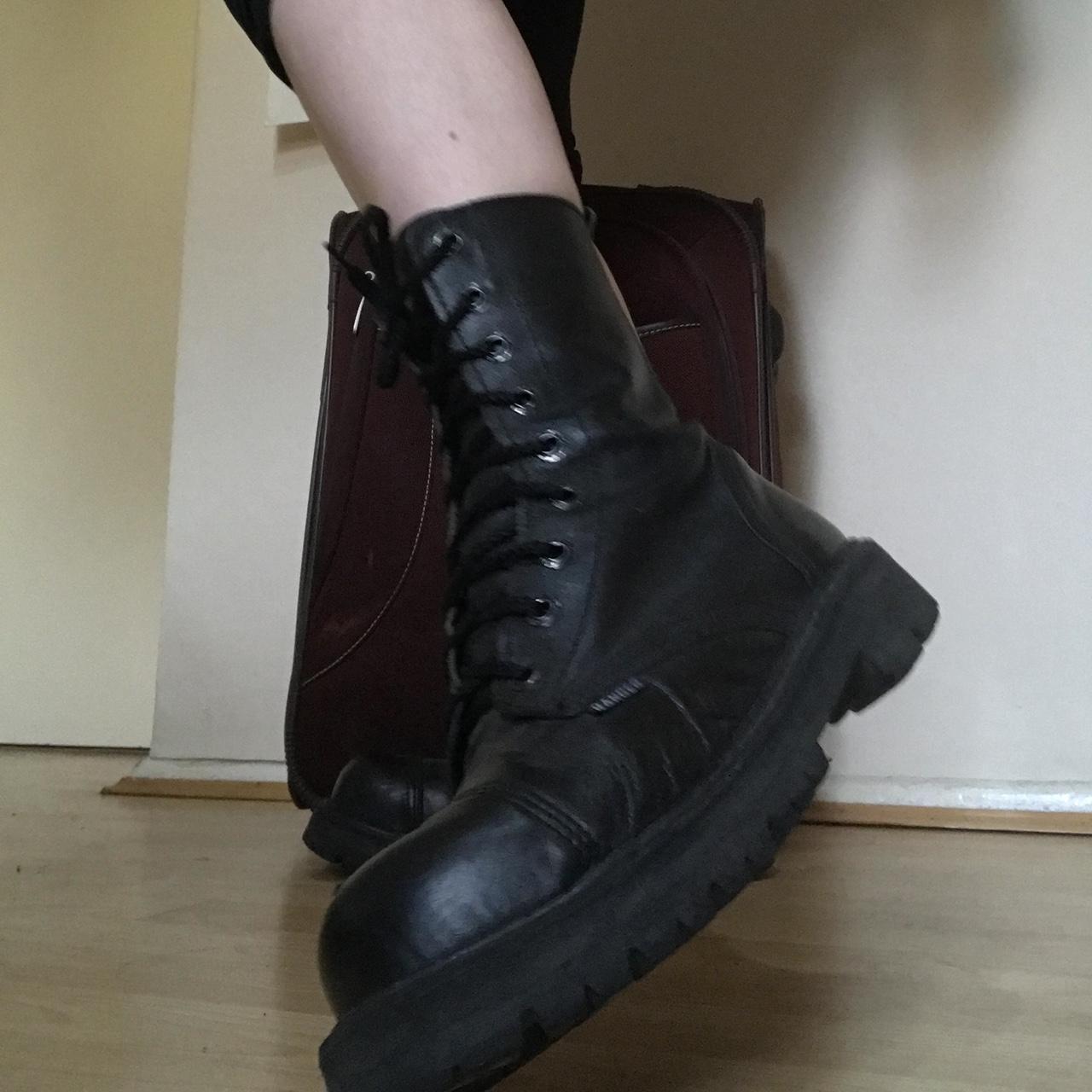 ranger black combat boots unisex size fits 39 (UK... - Depop