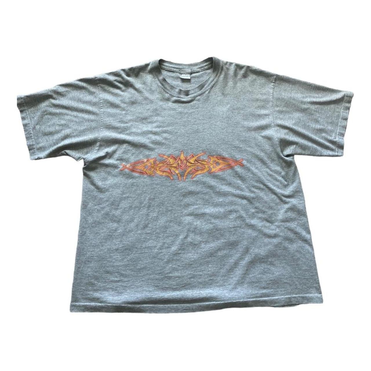 Utility Men's Orange and Grey T-shirt