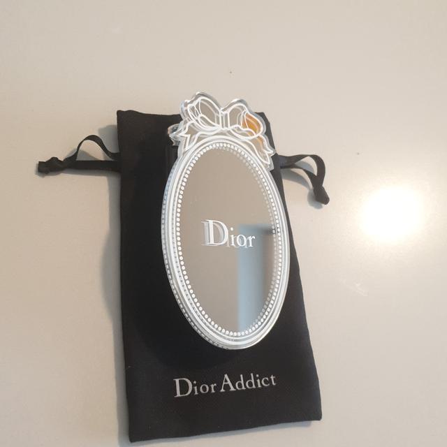 DIOR SPECCHIETTO DA BORSA ARGENTATO ORIGINALE STUPENDO DA