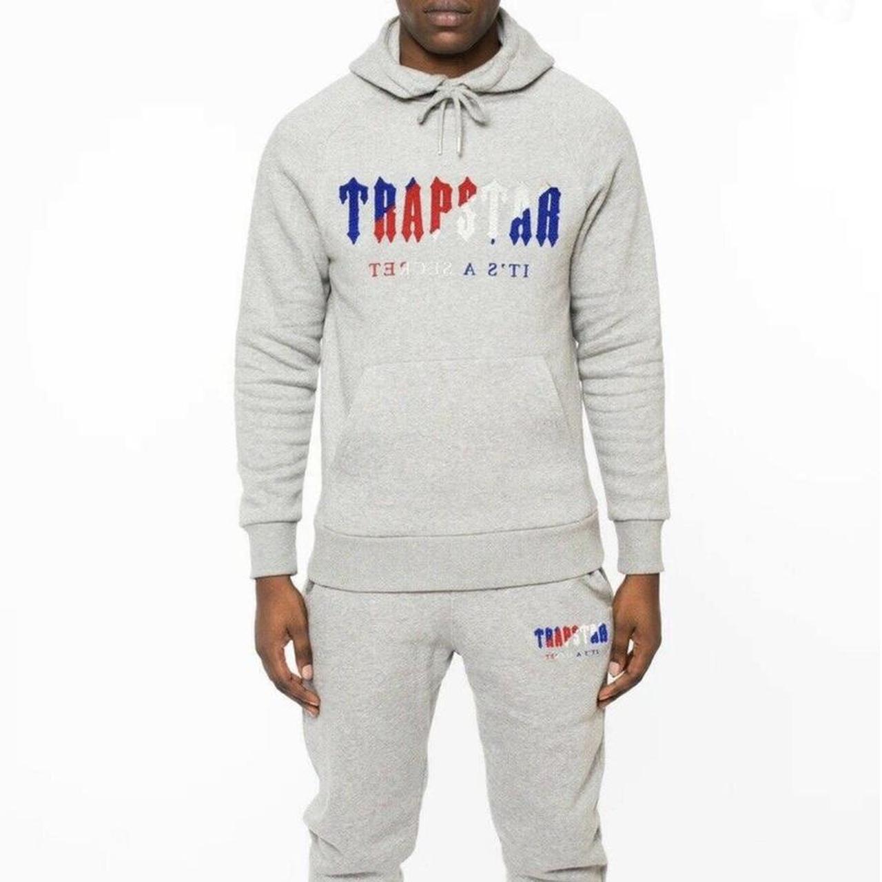 AUTHENTIC MENS, SIZE MEDIUM GREY TRAPSTAR TRACKSUIT... Depop