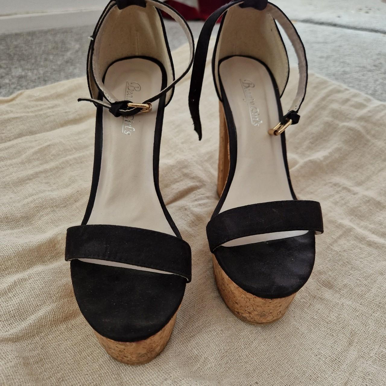 Used High heeled platform sandals #heels #sandals... - Depop