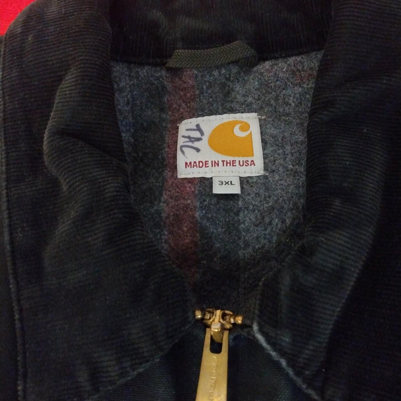 🔥 Vintage 90s Carhartt Blanket Lined RN 14806 Black... Depop