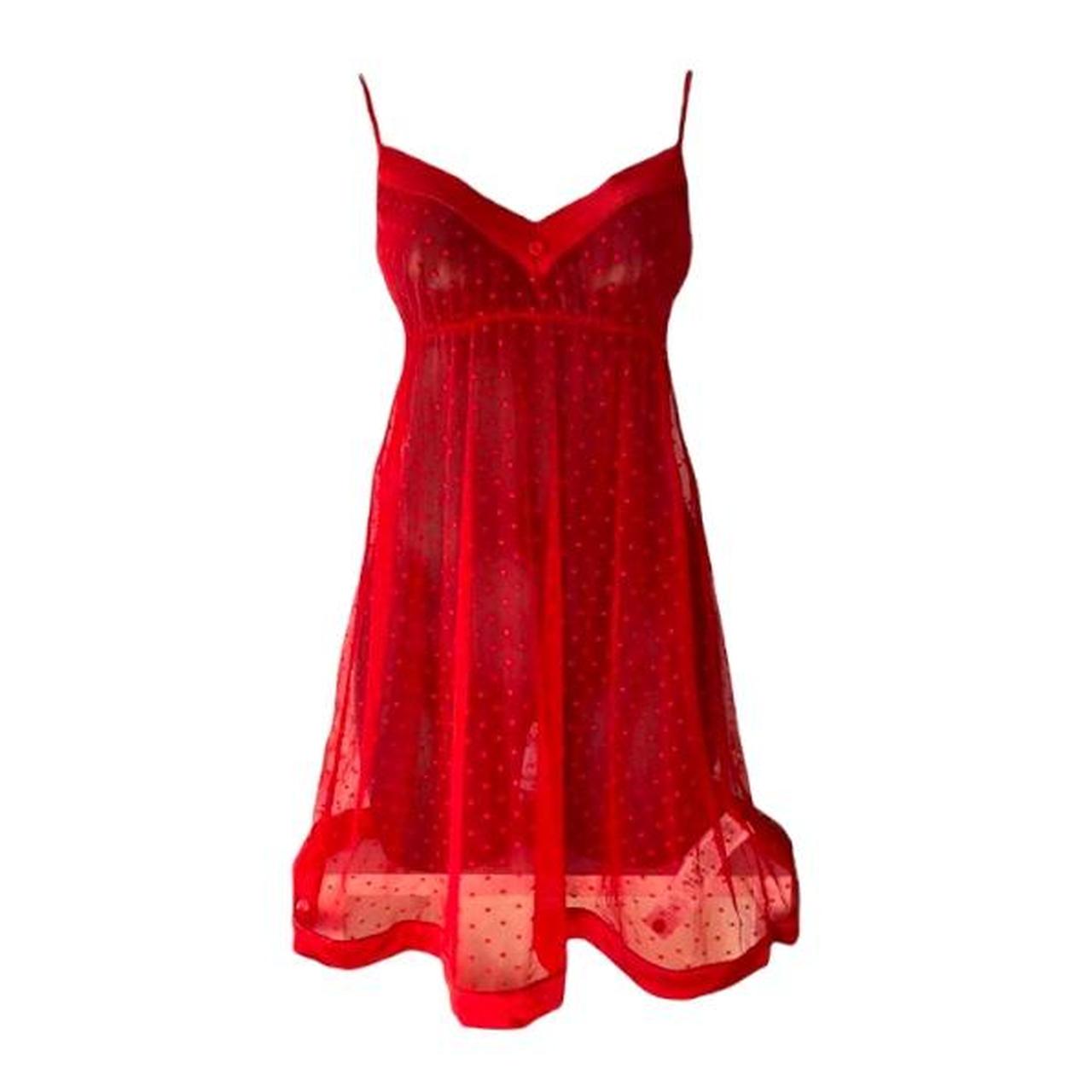 Product Image 1 - Beautiful coquette red mesh babydoll