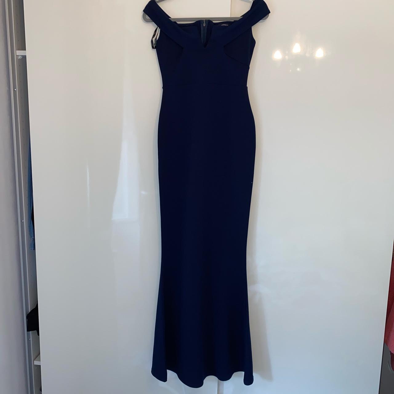 Missguided navy formal dress/evening/prom Depop