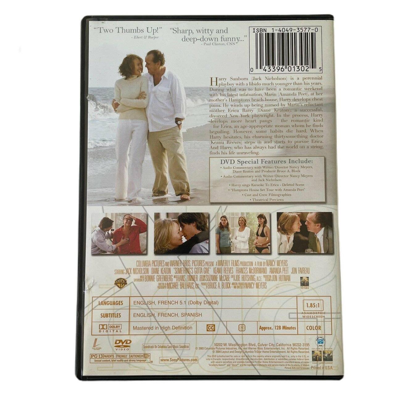 Product Image 4 - Somethings Gotta Give (DVD, 2004).