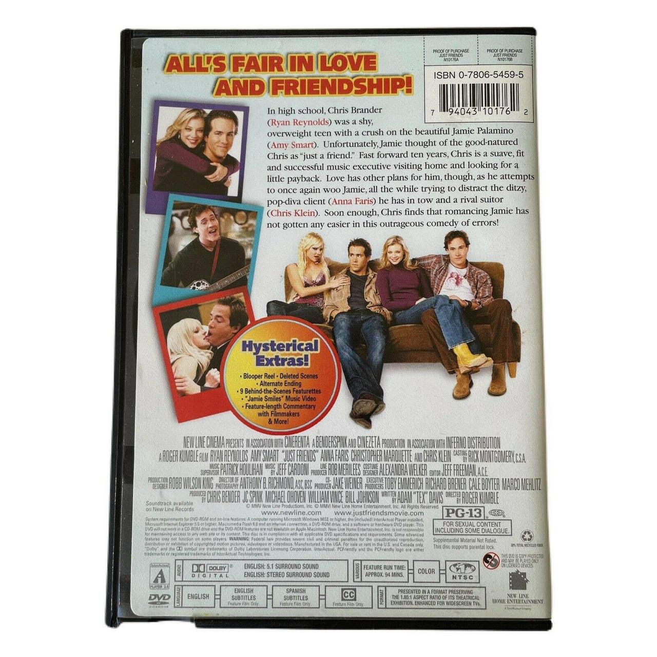 Just Friends (DVD, 2005). Ships Media Mail Preowned... - Depop