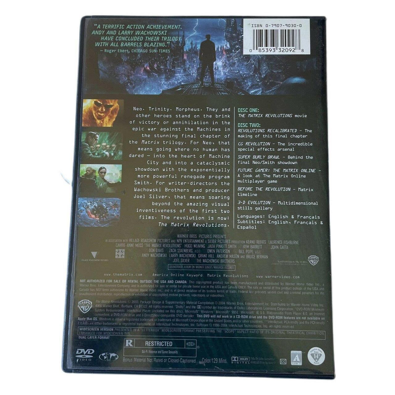 Product Image 4 - The Matrix Revolutions (DVD, 2004,