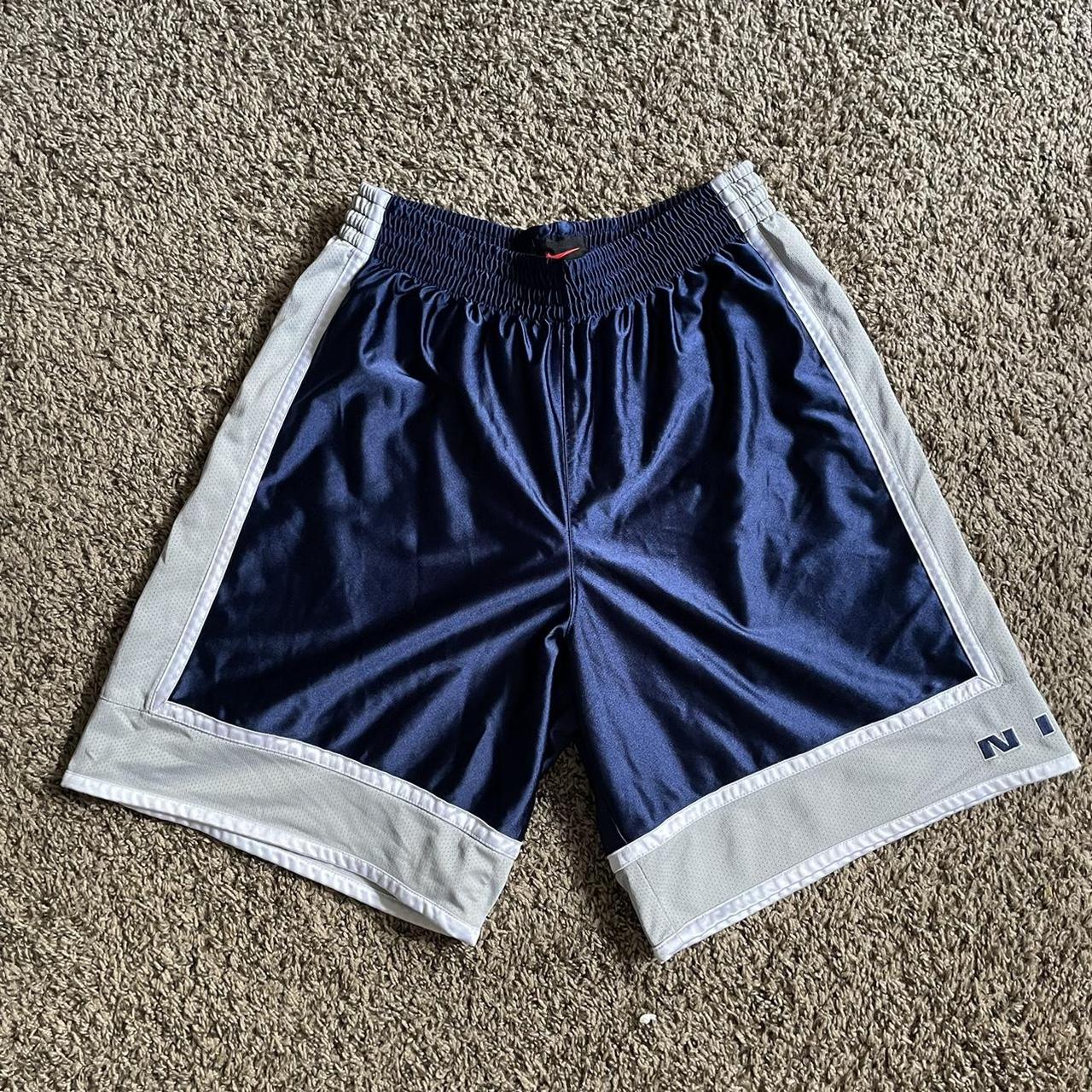 Men's Navy and Grey Shorts | Depop